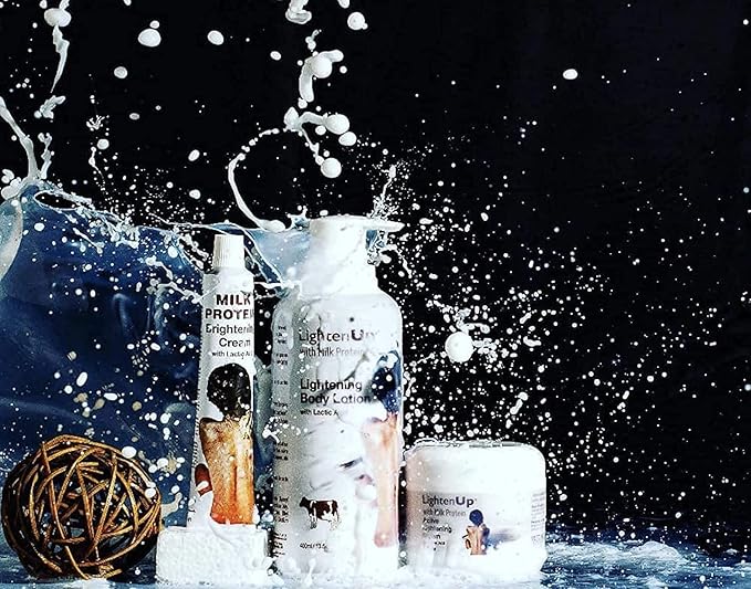 Lighten-Up Lactic Acid Exfoliating Soap, 7.7 oz / 200 g, Brightening Bar, AHA Soaps for Knees, Body, Armpits, with Shea Butter, Apricot, Milk Protein