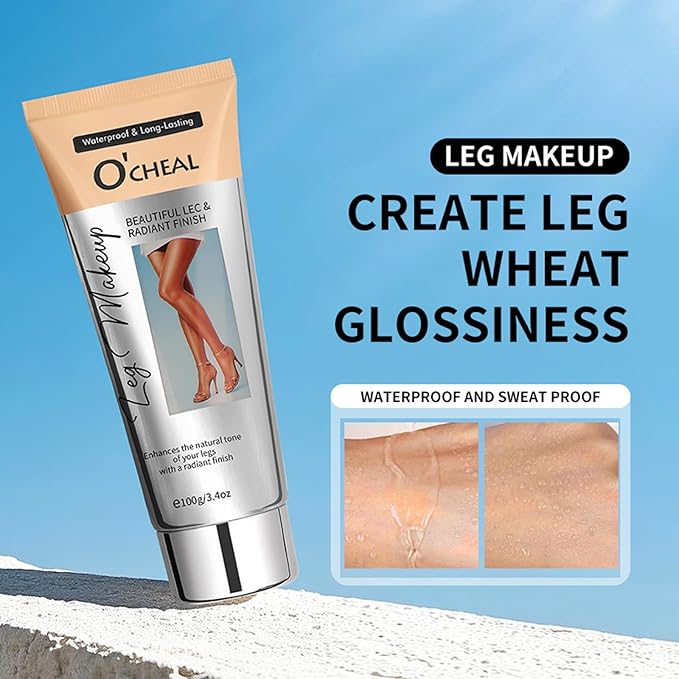 Leg Makeup Concealer, Leg Cream Waterproof Flawless Body Foundation Cream, Skin Tattoo Scars Concealer, Suitable for Natural, Healthy Skin Tones 100g