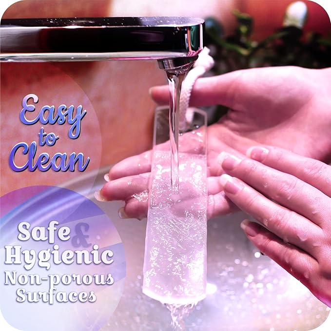 GLADZY Czech Glass Nail File Set - Multifunctional Nail Shiner Buffer, Callus Remover Foot Rasp, Glass Cuticle Pusher Manicure Stick, Etched Surface, Professional Nail Care Tool, Made in EU