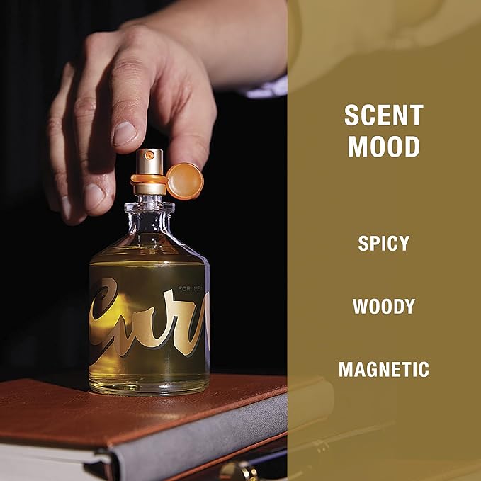 Curve for Men Cologne Spray, Gift for Him, Spicy Woody Magnetic Scent for Day or Night, 4.2 fl oz