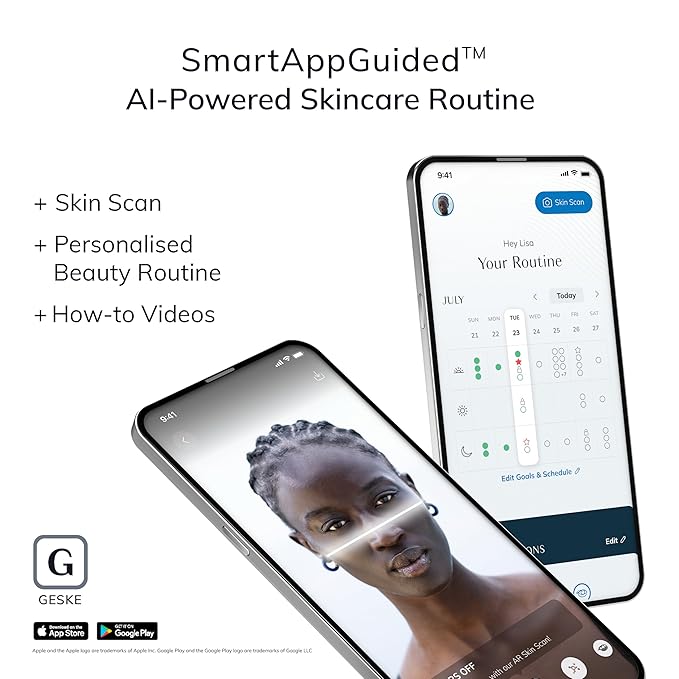 GESKE SmartAppGuided™ Facial Hydration Refresher | 4 in 1 | Water Atomizer | Moisturizing Spray Machine | Face Mister | Humidifier for Natural Glow | Reduce Redness & Dry Skin