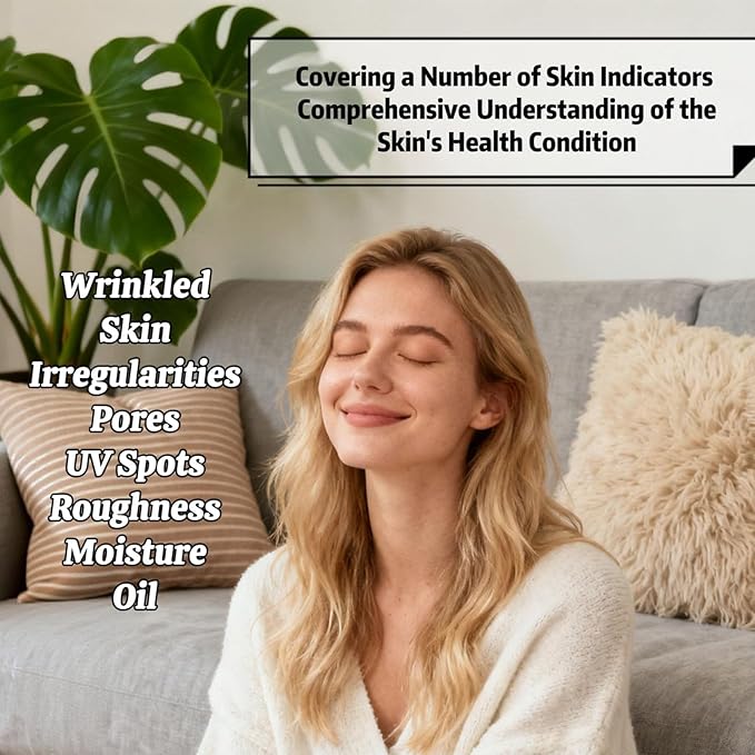 AI Skin Imaging Device for Beauty Salon & Spa – 13.3” HD Display, 8-Spectrum Light Facial Scanner, Professional Cosmetic Skin Evaluation System, Multi-Language Interface