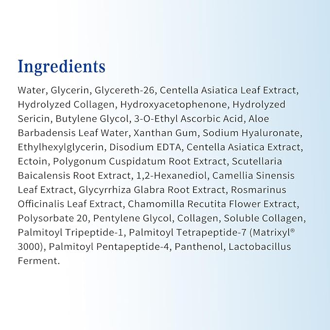 6X Collagen Peptides Serum for Face – Triple Collagen, Matrixyl 3000, Centella & Ectoin – Anti-Aging Facial Serum for Firming, Smoothing & Hydration | 30e x 0.05 Fl.oz (30 x 1.5ml)