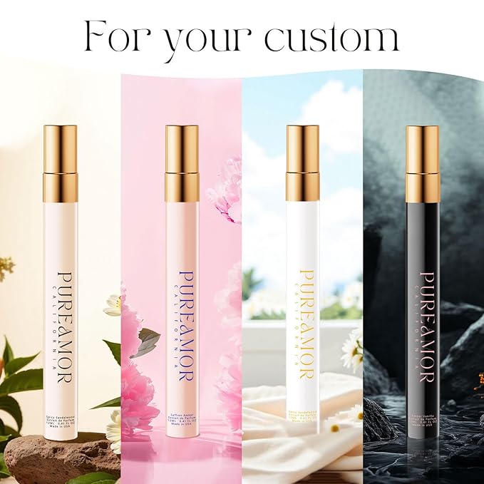 Pheromones Perfumes for Women, Saffron Amber Perfume, Long Lasting Eau De Parfum, Advanced Fragrance Perfume for Women, 0.41 fl. Travel Perfumes Spray