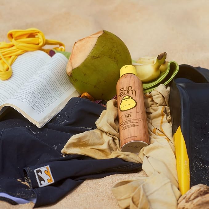 Sun Bum Original SPF 50 Sunscreen Body Spray - Broad Spectrum Moisturizing Sunscreen with Vitamin E - Hawaii 104 Act Compliant (Made without Octinoxate & Oxybenzone) - 6 oz (Pack of 2)