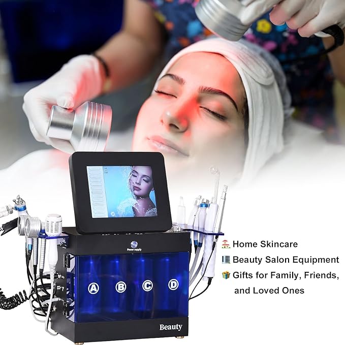 14 in 1 Hydrogen Oxygen Facial Machine Hydrodermabrasion Device Face Skin Care Machine for Home Beauty Salon