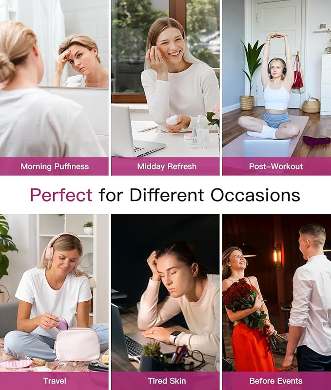 Microcurrent Facial Device for Eye Beauty, Face Lift Device for Sculpting & Skin Tightening with 2 Modes & 3 Levels, Portable Beauty Device