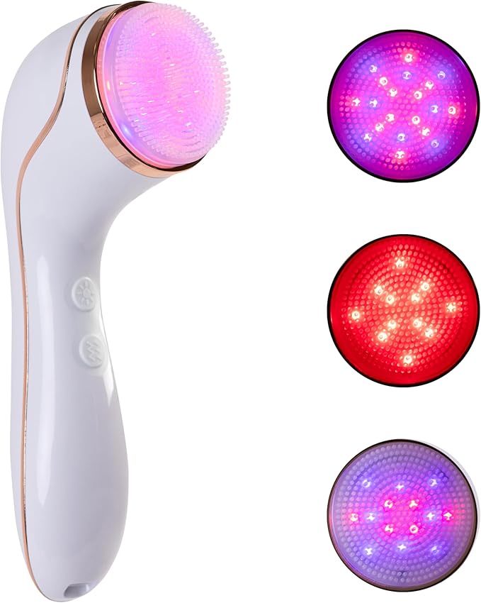 reVive Light Therapy Lux Collection Soniqué Cleanser, Sonic Face Cleanser Brush with Medical-Grade Red Light Therapy for Face, Water-Resistant