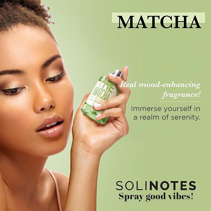 Solinotes Matcha Tea Perfume for Women, 1.7 Fl Oz/ 50 ML Eau De Parfum, Delicate Floral and Soothing Scent with Premium Ingredients - Clean Perfume, Cruelty Free, Vegan, Made in France