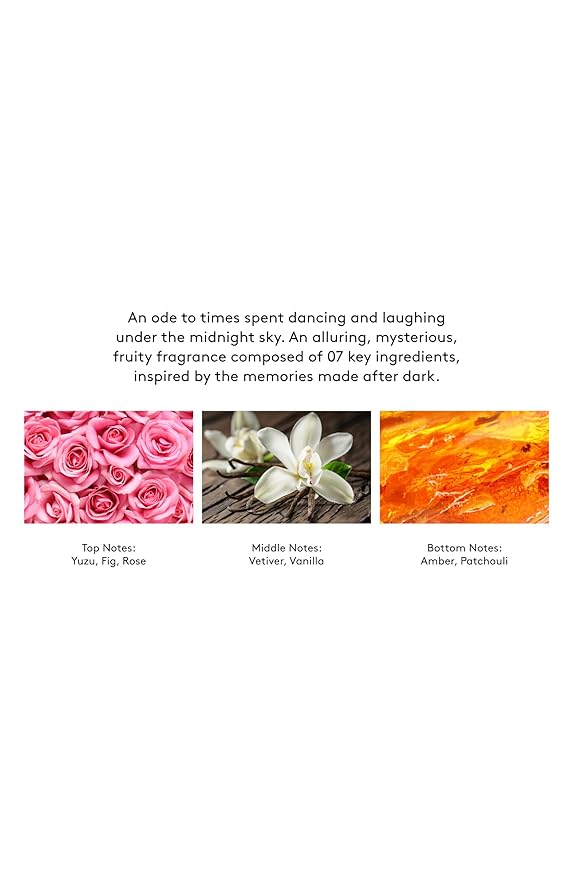 Lake & Skye Midnight 07 Eau de Parfum Spray, Long Lasting Fragrance, Paraben, Phtalates and Sulfates Free, 0.06 fl oz (2 ml) - Alluring, Mysterious, Fruity