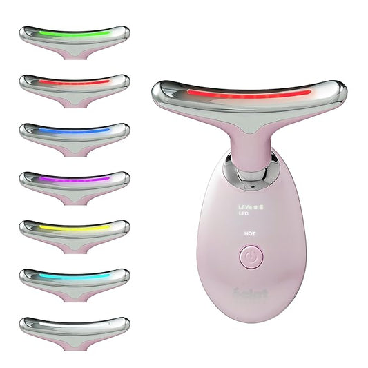 Éclat Facial Massager for Lymphatic Drainage, Face, Neck & Body Tool for Skin Care, Heated Electric Beauty Device for Wrinkles, Fine Lines, Puffy Skin, Lifting, Firming, Sculpting with 7 Light Therapy