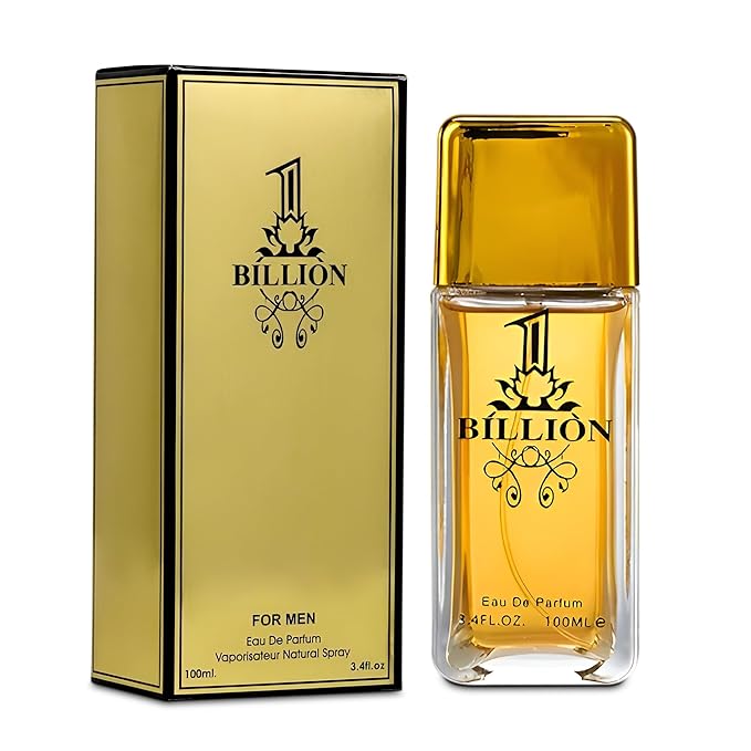 2PCS Valentine Milano/1 Billion Eau De Toilette for Men-Fresh,Romantic Scent Perfume for Men 3.4 Fl Oz Each Mens Cologne For All Skin Daily Used