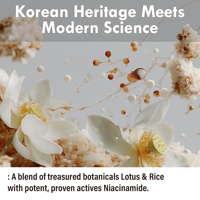 Korean Anti-Aging & Firming Face Moisturizer - Lotus Multi Barrier Cream with Niacinamide & Rice - Soothing for Sensitive Skin - Fragrance-Free - 1.69 fl oz