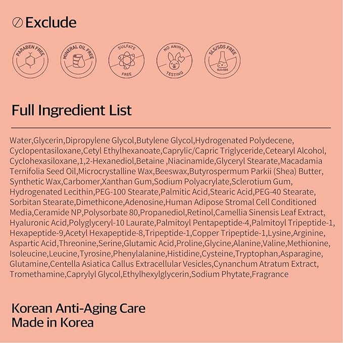 FABYOU Cell Renew Liposome Facial Cream 1.69 fl oz - Anti-Aging EGF Stem Cell Moisturizer for Face with 6GF (50,000ppm), Peptides & Ceramide, Korean Skin Care for Deep Hydration & Firming