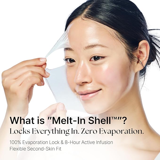 C.H.E. Meltin Shell™ 2.19 fl.oz | Gel-Shell Overnight Mask with Built-in Brush – Low Molecular Collagen, Elastin & Hyaluronic Acid for Face Lifting, Firming & Deep Hydration, Korean Facial Mask