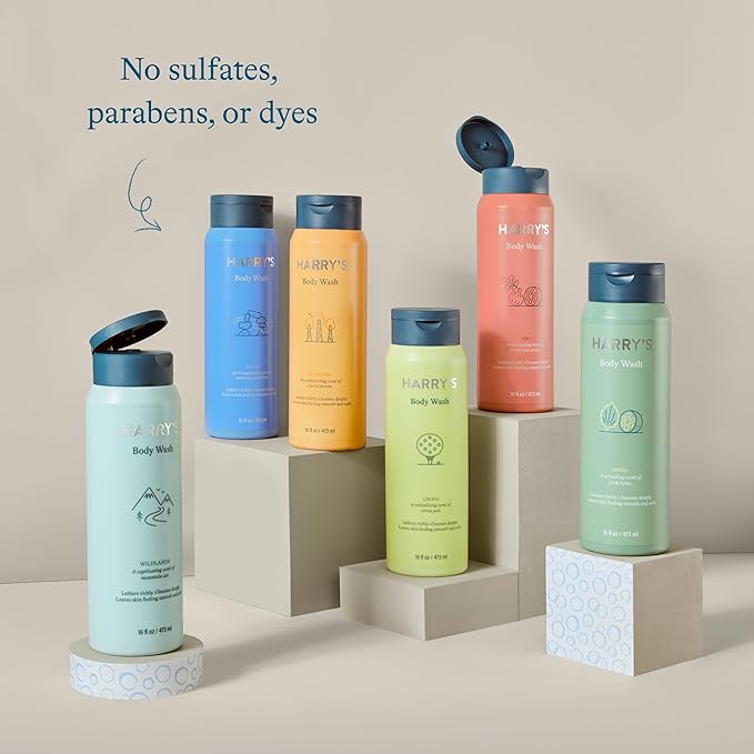 Harry's Men's Body Wash Shower Gel - Stone, 16 Fl Oz (Pack of 3)