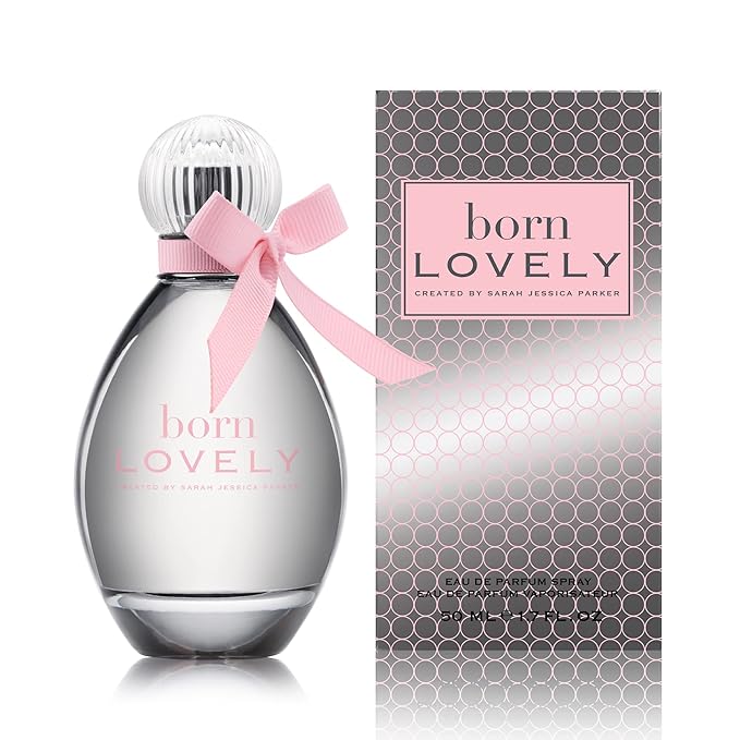SJP Born Lovely Lush, Sweet, Elegant Amber Floral Eau De Parfum Spray Fragrance for Women - Mandarin, Peony, Honeysuckle, and Freesia - Intense, Long Lasting Scent - 1.7 oz