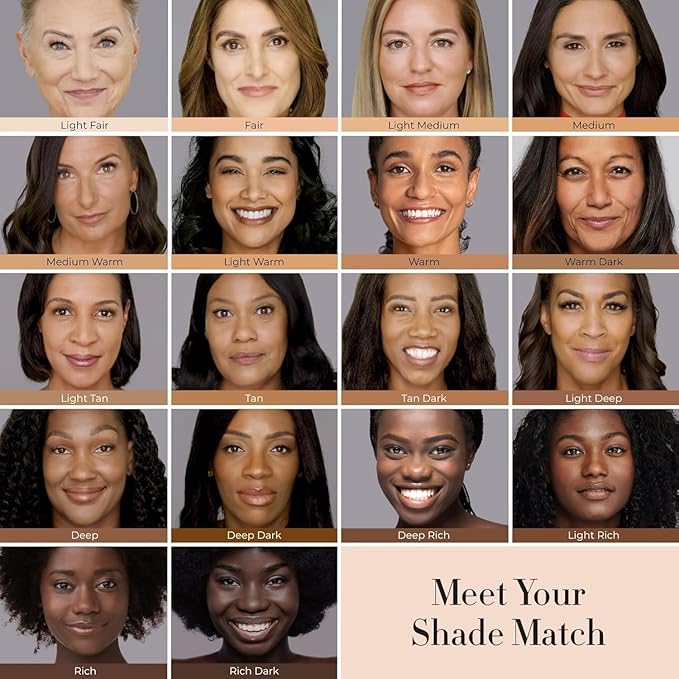 LUMINESS Airbrush Spray Silk Foundation Starter Kit - Warm - Foundation, Primer & Dual-Sided Angled Buffing Brush - Medium, Buildable Coverage, Anti-Aging Formula Hydrates & Moisturizes