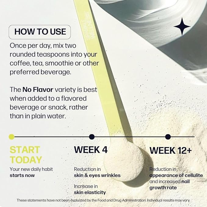 Sparkle Wellness VERISOL Bioactive Hydrolyzed Collagen Peptides | Collagen Powder Supplement with Vitamin C & Hyaluronic Acid for Hair, Skin, and Nail Health | Skin Boost Plus (No Flavor) [30-Serves]