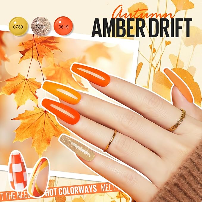 MEFA 46 Pcs Gel Nail Polish Set, 42 Colors All Seasons Nail Polish Set Colorful Begginer Kit with Base Coat & Glossy/Matte Top Coat, Gel Nail Art Manicure Salon DIY Gifts for Girls