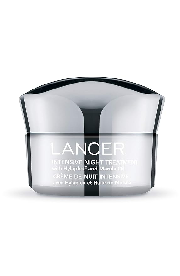 Lancer Skincare Intensive Night Treatment with Hylaplex and Marula Oil, Daily Anti-Aging Moisturizer, 1.7 Fluid Ounces