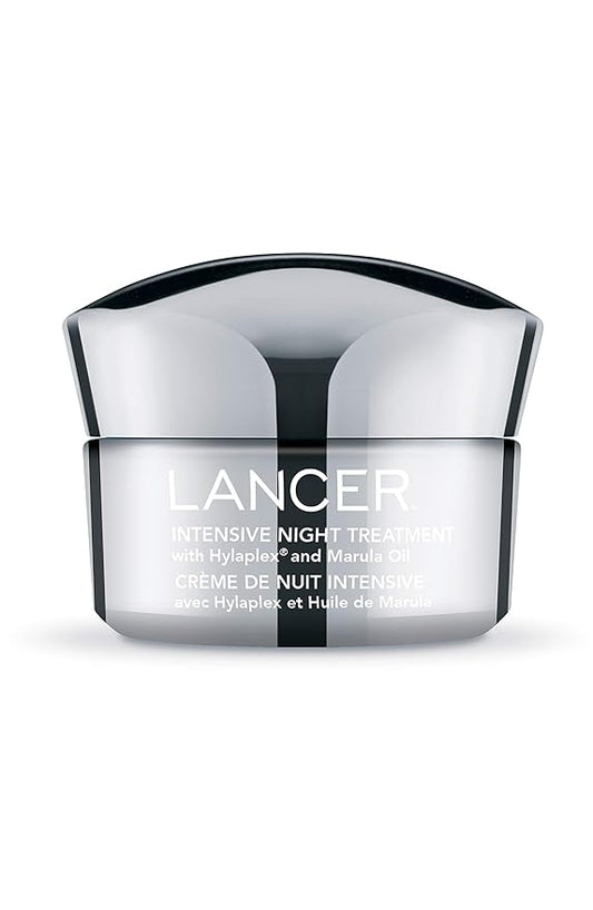 Lancer Skincare Intensive Night Treatment with Hylaplex and Marula Oil, Daily Anti-Aging Moisturizer, 1.7 Fluid Ounces