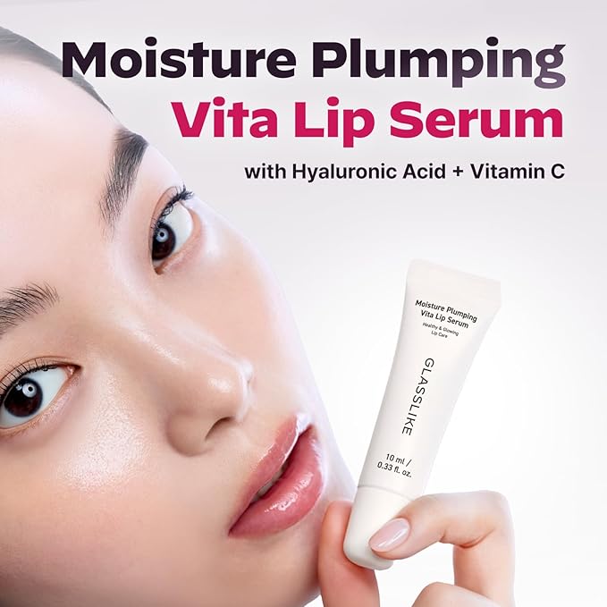 Healthy Lip Care Duo : Superform Galvanic Booster Blush Pink and GLASSLIKE Moisture Plumping Vita Lip Serum, 0.33 fl.oz