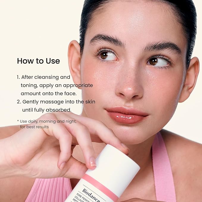 BIODANCE Pore Perfecting Collagen Peptide Cream, Hydrating, Plumping, Pore Care, Firming Facial Moisturizer, Korean Skin Care, Valentines Day Gifts for Her