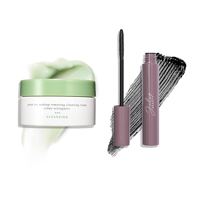 Julep Length Matters Buildable Lengthening Mascara & Green Tea Makeup Removing Cleansing Balm | Volumizing Mascara & Gentle Makeup Remover Duo | Long-Lasting, Smudge-Proof Lashes + Hydrating Cleansing