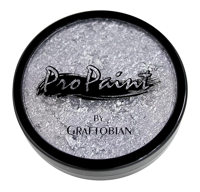 Graftobian Pro Paint Face and Body Paint - Silver Sterling, 30 ml