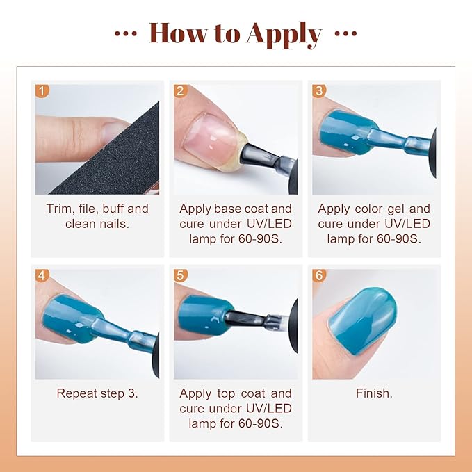 JODSONE 60 PCS Gel Nail Polish Starter Kit 55 Color Combination of Light and Dark Colors Emerald Green Klein Blue Soak off No Wipe Base Coat Matte and Glossy Top Coat Nail Gel Kit