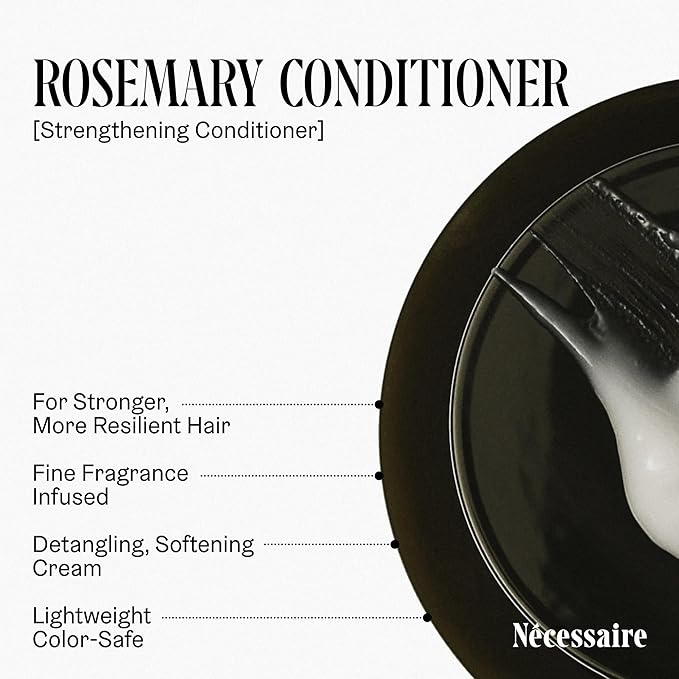 Nécessaire Rosemary Conditioner With Pump | Multi-Protein Strengthening Conditioner For Thinning Hair. For Women + Men. Good For All Hair Types/Textures. Color-Safe. 500 ml / 16.9 oz