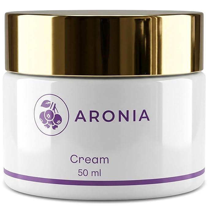 Aronia Extract Day Night Cream for Face Neck with Antioxidant Formula, Hydrating Moisturizer, Brightening 1.76 oz