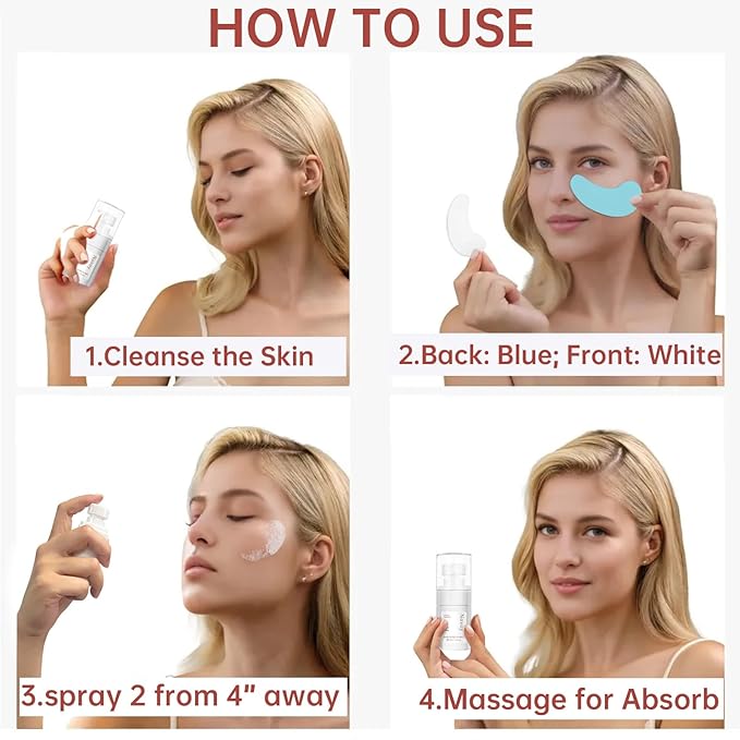 15 Pairs 3-Secs Melting Collagen Under Eye Patches with Vitamin C Serum, Under Eye Mask for Puffy eyes and Dark Circles | Retinol+Hyaluronic+Niacinamide+Ceramides,Korean Popular Eye Patches