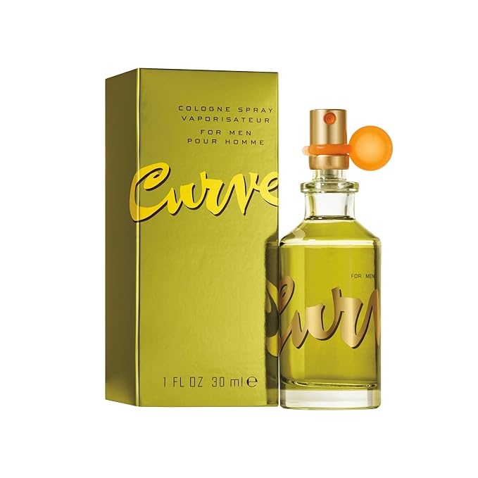Curve for Men Cologne Spray, Spicy Woody Magnetic Scent for Day or Night, 1.0 fl oz