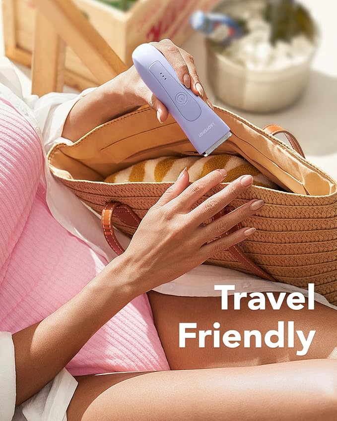 MANSPOT LADYSPOT™ Hair Finishing Trimmers for Women, with 3 Guard and Replaceable Hypoallergenic Ceramic Blade Heads, Womens Hair Shaver Kit Sets (Women-Purple-Version)