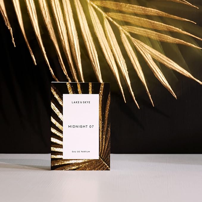 Lake & Skye Midnight 07 Eau de Parfum Spray, Long Lasting Fragrance, Paraben, Phtalates and Sulfates Free, 0.06 fl oz (2 ml) - Alluring, Mysterious, Fruity