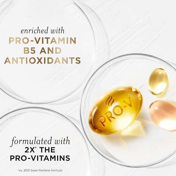 Pantene Shampoo, Classic Clean - Pro-V Nutrients for Dry, Color-Treated Hair, Healthy Looking Hair Every Wash, Antioxidant-Rich, 27.7 Oz Each, 2-Pack + Miracle Rescue Shot (0.5 Oz)