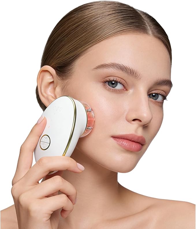Face Lifting Facial Massager, Vacuum Suction for Face, Red Light Therapy Portable Face Lift Device for Skin Care Tightening Firming Skin Care Tools for Toning, Glow Boost