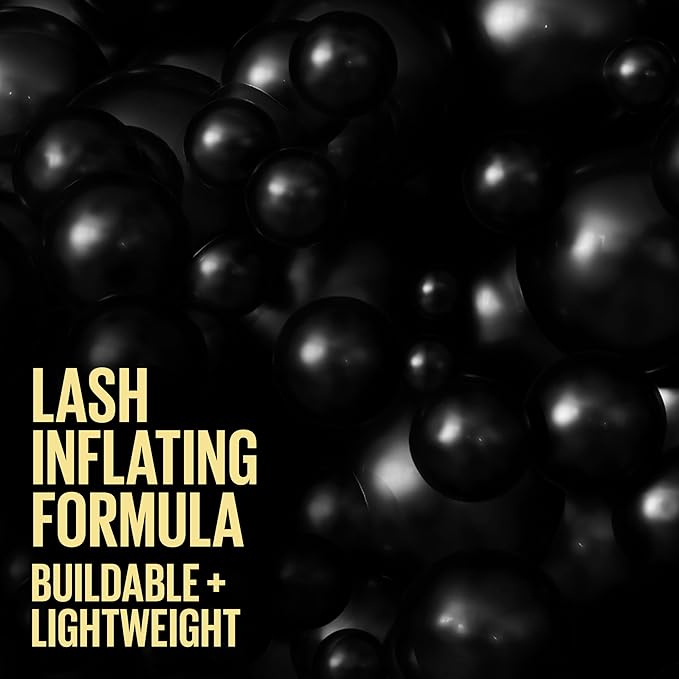 Maybelline The Colossal Bubble Washable Mascara, Buildable Mascara Volume and Length Formula for Bold, Separated Lashes, Blackest Black, 1 Count