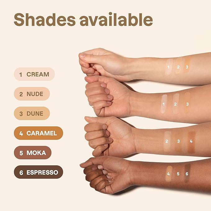 ATTITUDE Oceanly Light Coverage Under Eye Concealer Stick, Titanium Dioxide-Free, EWG Verified, Plastic-Free, Vegan & Cruelty-free Makeup, Espresso, 0.2 Ounces