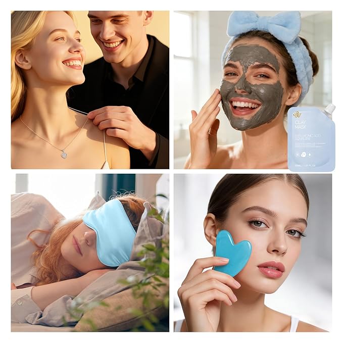 25 Pcs Bath & Body Gift Set for Women, Skin Care Kit, Spa Gift Basket, Self Care, Facial Sheet Mask, Perfume, Cosmetic Bag, Serum, Necklace, Bath Bomb, Christmas, Valentine's, Birthday, Mothers Day