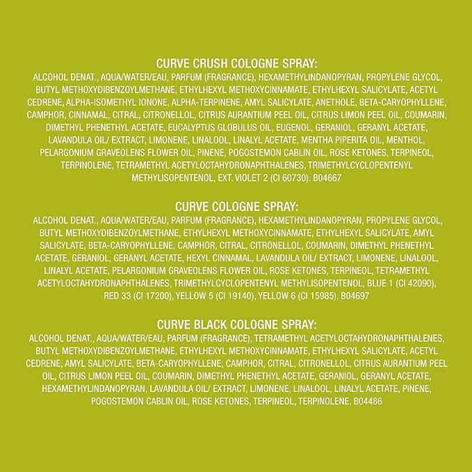 Curve Cologne 3-pc. Spray Coffret Gift Set for Men, Travel Size Fragrance, 0.5 fl oz