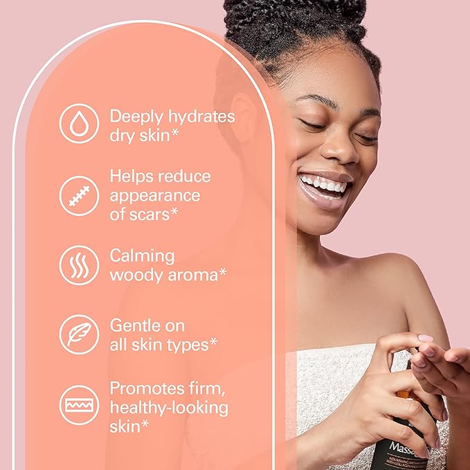 M3 Naturals Frankincense Essential Massage Oil for Scars, Stretch Marks & Fine lines, Firming, Hydrating, Smoothing & Calming Formula with Collagen, Stem Cells, Lavender & Grapefruit, 8 fl oz