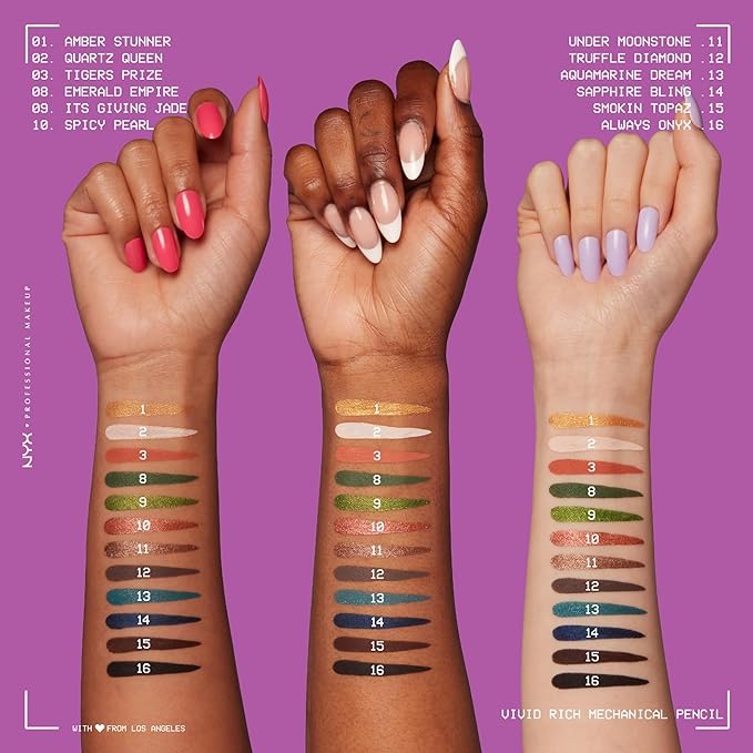 NYX Professional Makeup Mechanical Eye Pencil, Vivid Rich Mechanical, Creamy Retractable Eyeliner - Spicy Pearl, Bronze Eyeliner