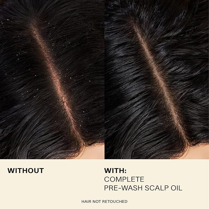 JVN Complete Pre-Wash Scalp Oil, 1.7 Fl Oz, Hair Treatment and Scalp Clarifying Oil Made with Rosemary Extract, Hair Care for Women and Men, Silicone Free