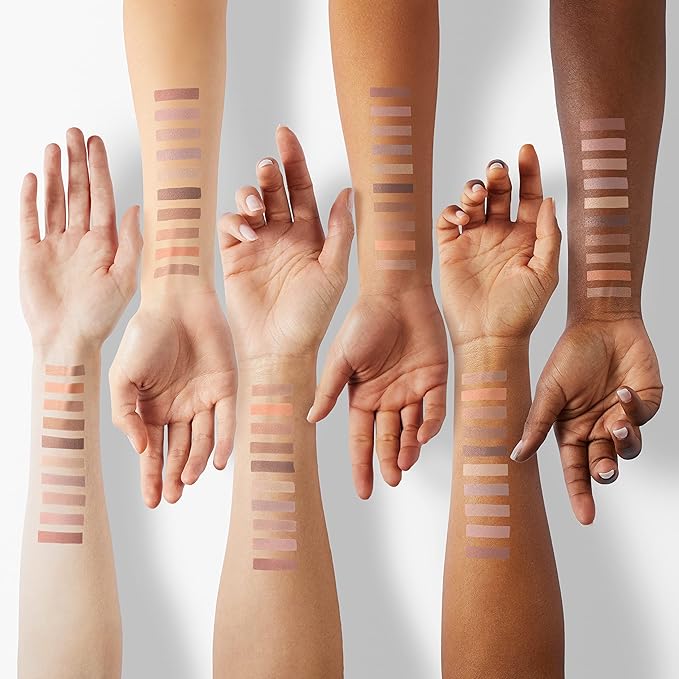 Erinde 10 Colors Nude Eyeshadow Palette, Matte Light Beige Brown Eye Shadow Makeup, Ultra-Blendable High Pigmented Long Lasting, Neutral Eye Make Up Pallet with Brush Travel Size Gift Kit, Milk Tea