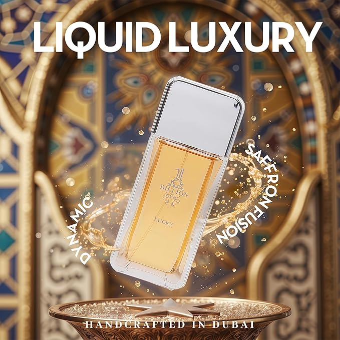 2PCS Valentine Milano/1 Billion Lucky Eau De Toilette for Men-Fresh,Romantic Scent Perfume for Men 3.4 Fl Oz Each Mens Cologne For All Skin Daily Used