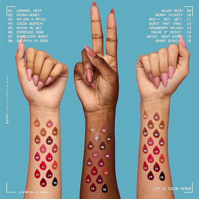 NYX PROFESSIONAL MAKEUP Lip IV Hydrating Glossy Lip Stain with 12HR Hydration - Espresso Soak (Brown)