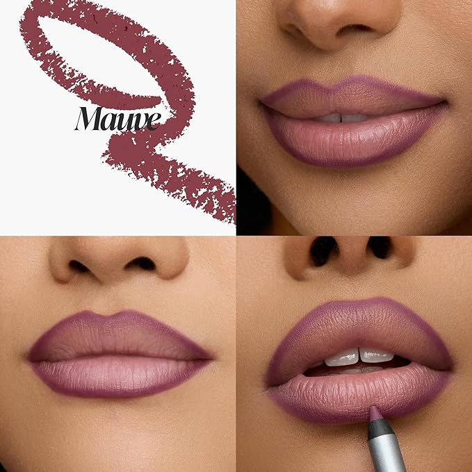 Wonderskin 360 Contour Lip Liner - Long Lasting Waterproof Lip Pencil (Mauve)